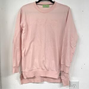 Sesame Street Pink Long Sleeve Pullover Sweater Womens M Casual Embroidered